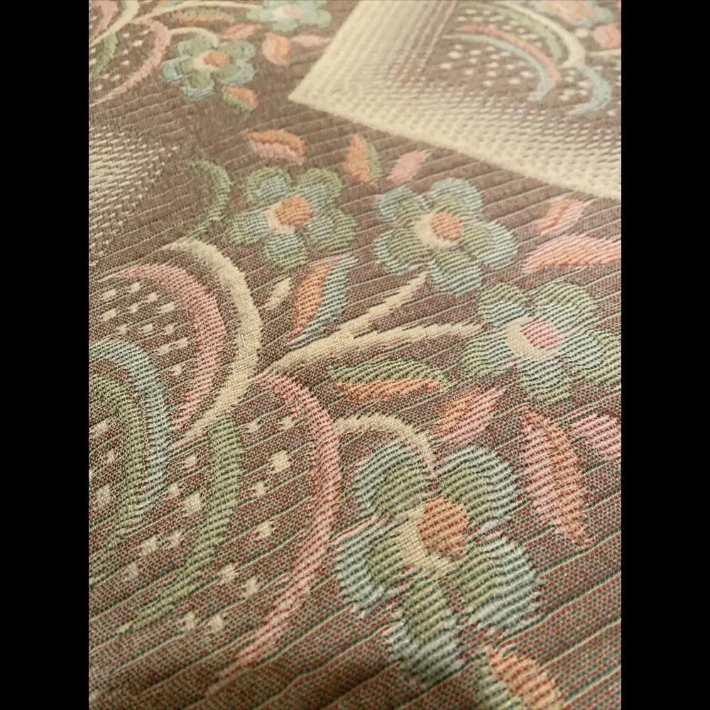 👸🏼💰RJ King Coverlet Textured Beige Pink Blue  Made in Portugal